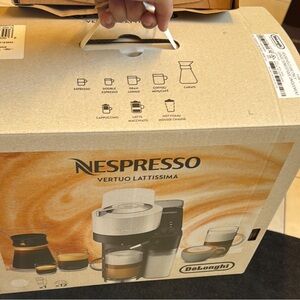 Nespresso Vertuo Lattissima in Silver and Black